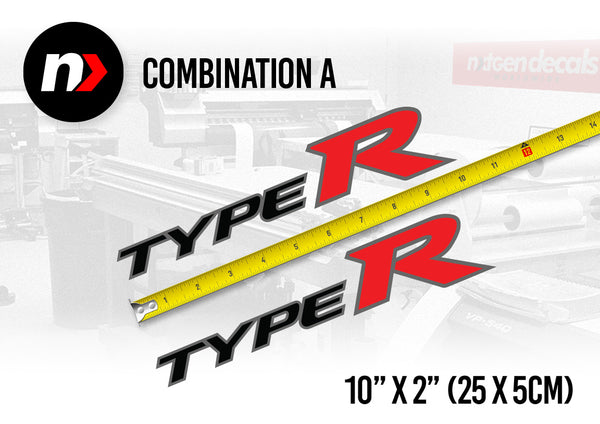 HONDA TYPE R Side Decals Stickers FK8 FK2 FN2 FD2 FL5 JDM (Set)