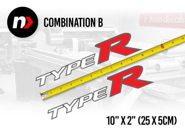 HONDA TYPE R Side Decals Stickers FK8 FK2 FN2 FD2 FL5 JDM (Set)