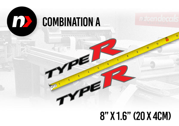 HONDA TYPE R Side Decals Stickers FK8 FK2 FN2 FD2 FL5 JDM (Set)
