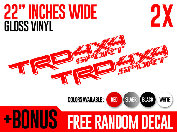 TRD 4x4 SPORT Decals (2016+)