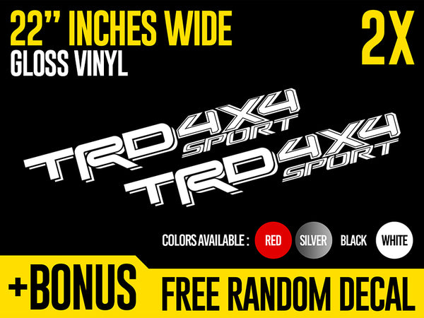 TRD 4x4 SPORT Decals (2016+)