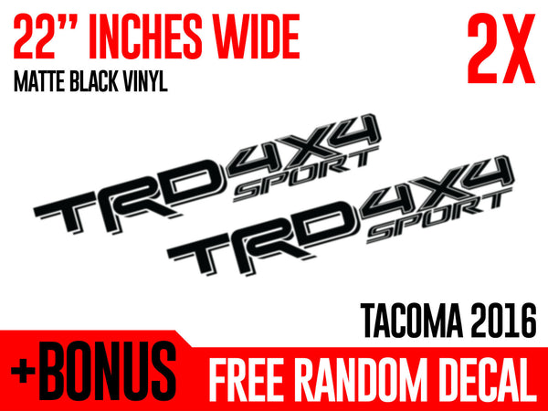 TRD 4x4 SPORT Decals (2016+)