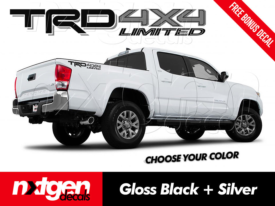 2x TRD Trail Mountain Tre Toyota Off Road BedSide Vinyl Stickers Calcomanía Para Tacoma O Tundra Sticker 2 Colors - Foto 12