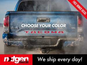 Tacoma Tailgate Vinyl Inserts Decals