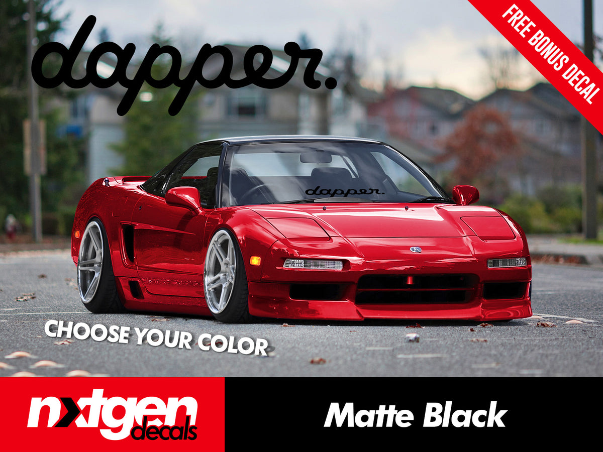 Dapper Front Windshield Vinyl Decal – NxtGen Decals
