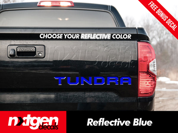 Tundra 2014+ Tailgate Vinyl Letters Inserts Decals