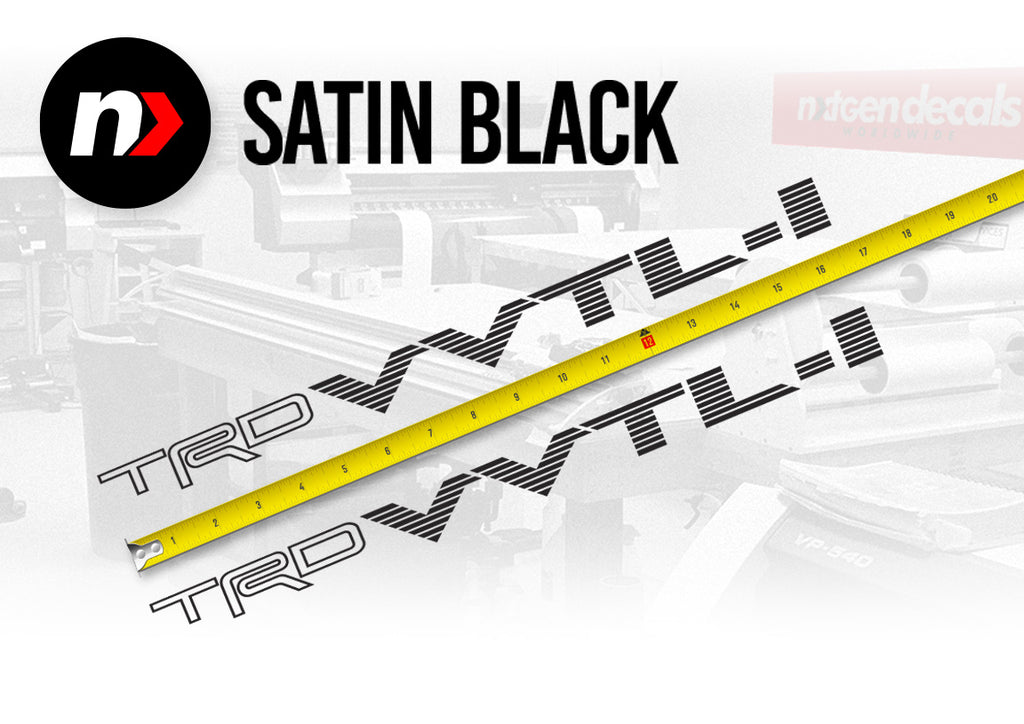 Toyota Tacoma Trd Decals Toyota VVT-i DOHC Black Emblem Vinyl Decal Sticker - 2-Pack, 9" X 2", Glossy/Matte Finish For Cars/Vans Trd Off Road - Foto 3